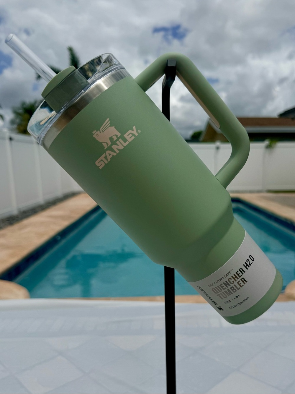 Stanley Quencher H2.0 FlowState 40 oz Tumbler – Lichen – NEW